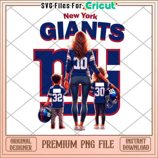 New York Giants PNG Family Design, Instant Download for Cricut