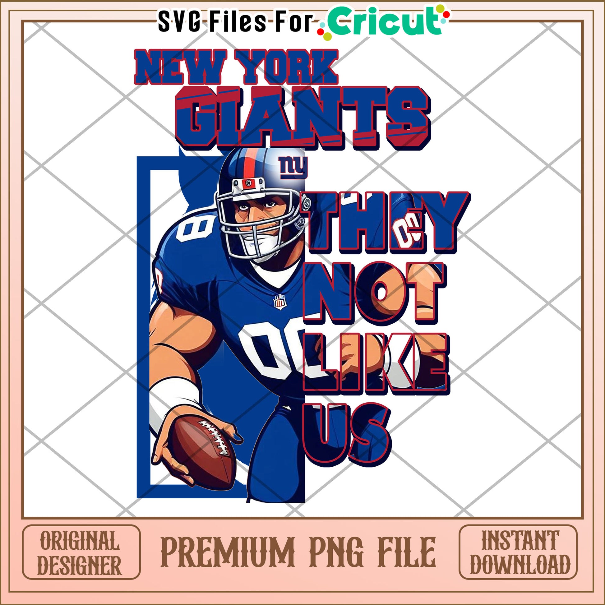 New York Giants PNG File, Instant Download for Cricut Projects