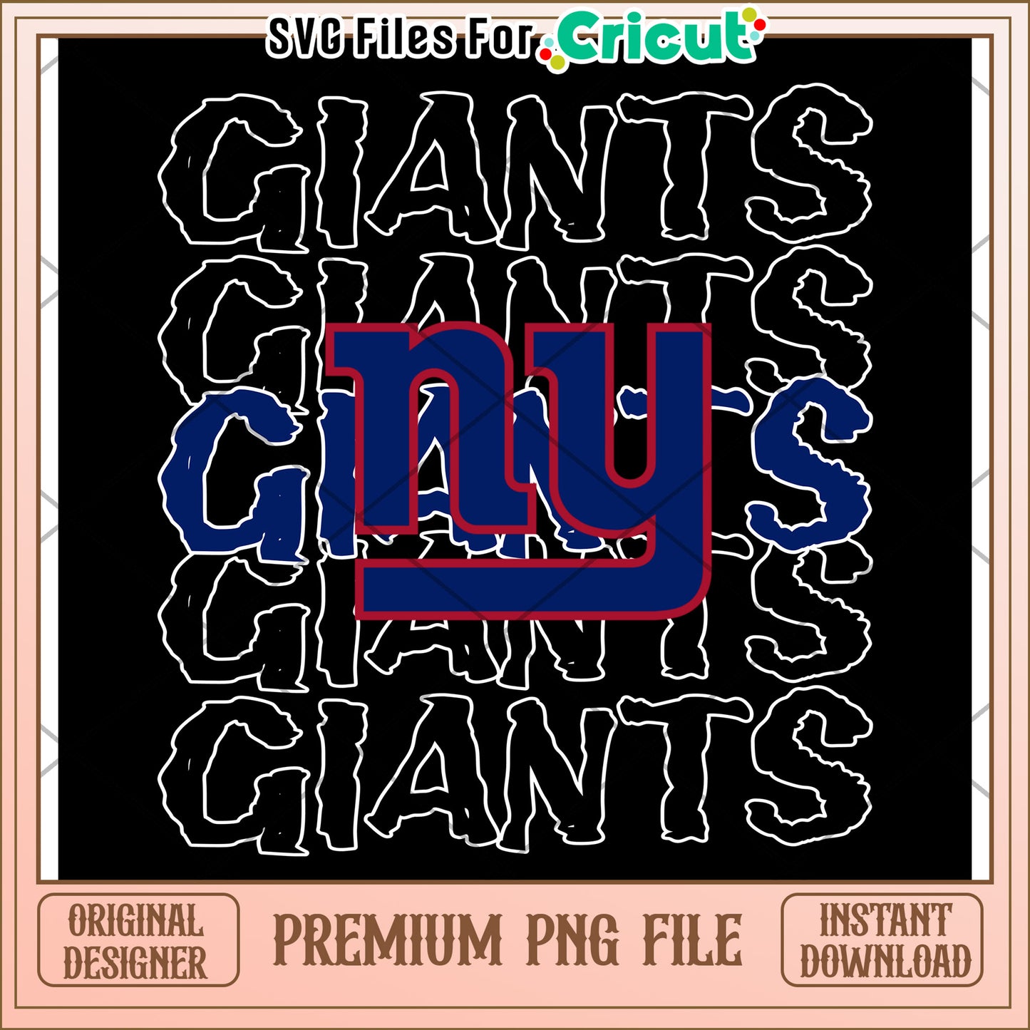 New York Giants PNG design for Cricut, perfect for fans and crafters