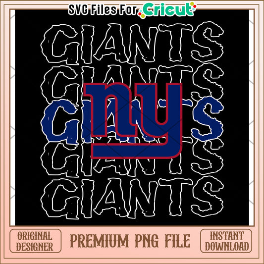 New York Giants PNG design for Cricut, perfect for fans and crafters