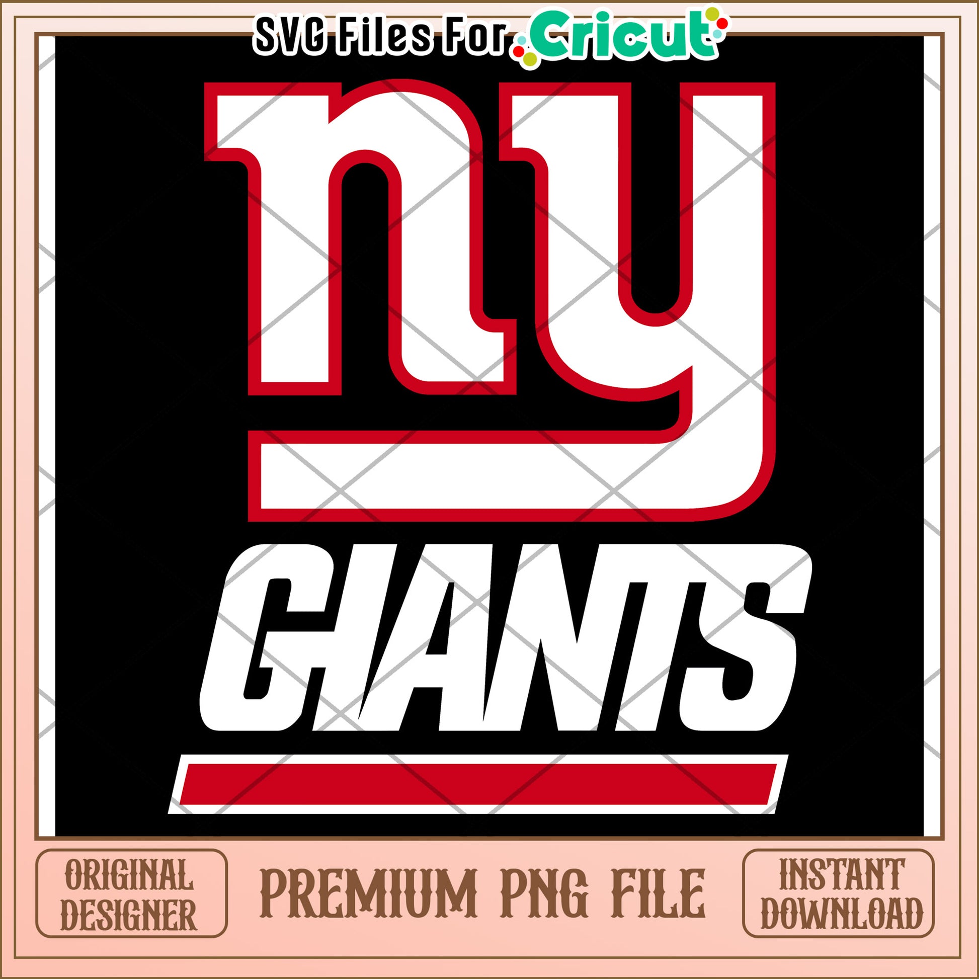 New York Giants PNG file for Cricut, perfect for sports designs