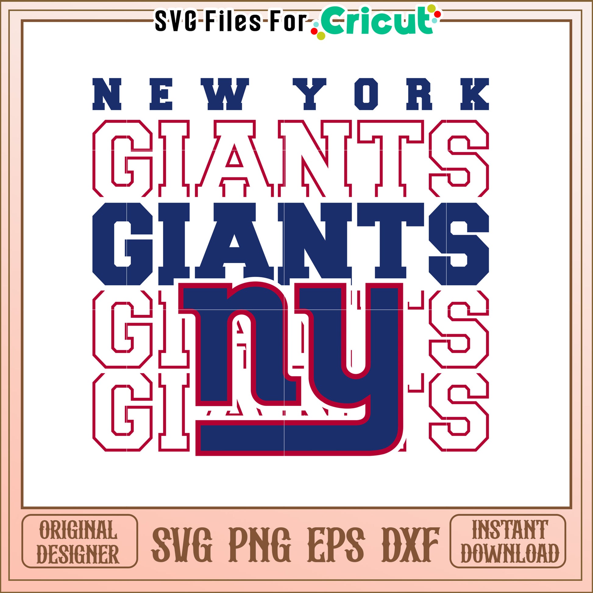 New York Giants SVG Design