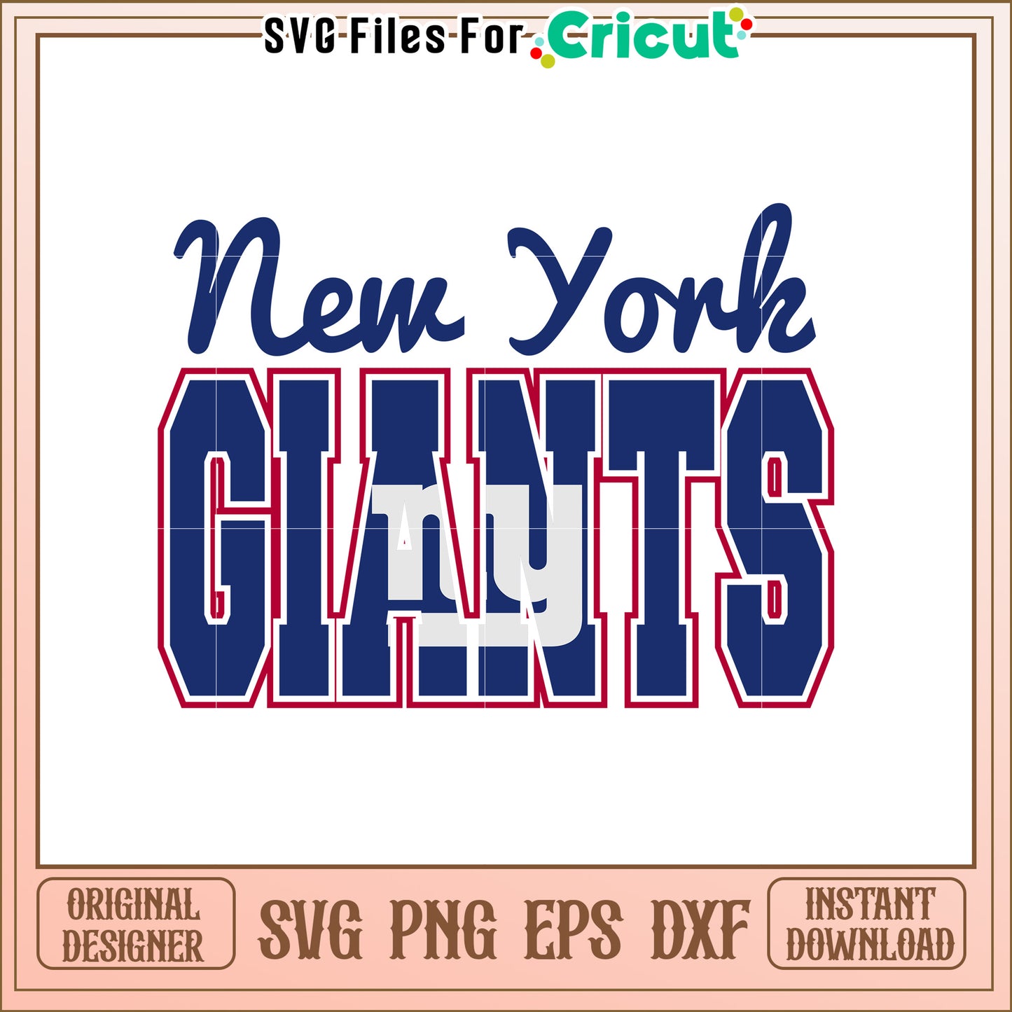 New York Giants SVG Design for Sports Fans 2023