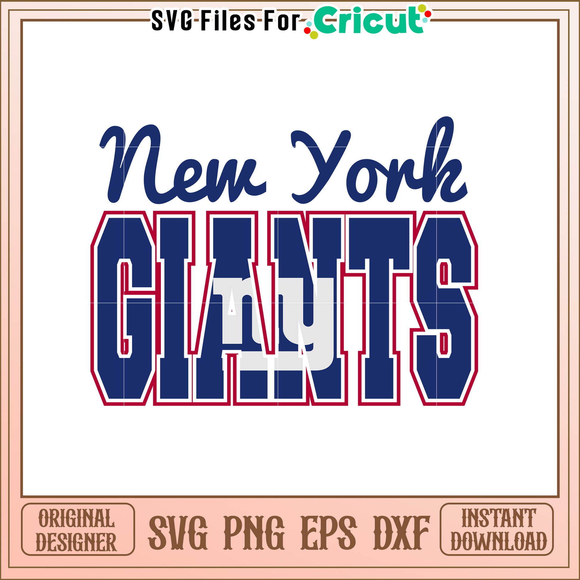 New York Giants SVG Design for Sports Fans 2023