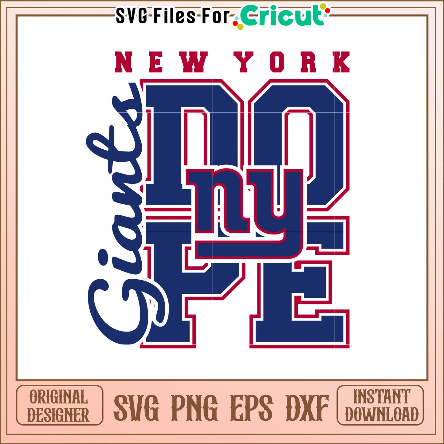 New York Giants SVG Design for Sports Fans Decor