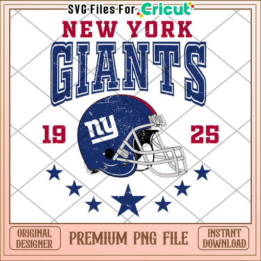 New York Giants helmet design, premium PNG file for instant use