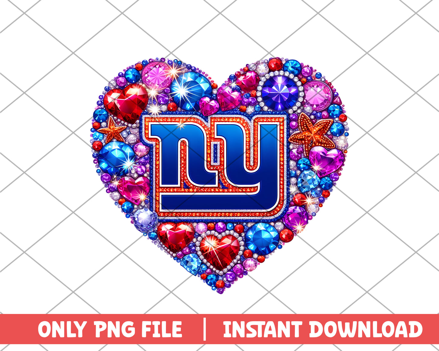 New York Giants in heartpng, New York Giants png