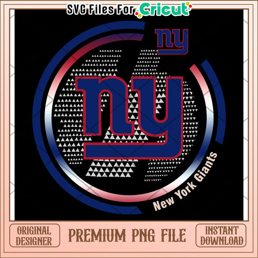New York Giants logo design for Cricut projects, premium PNG file