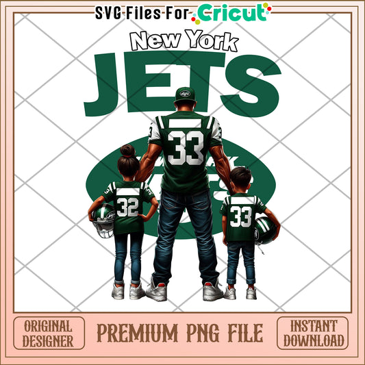 New York Jets Family Design, Premium PNG File for Cricut
