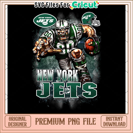 New York Jets Football PNG File, Instant Download for Cricut Users