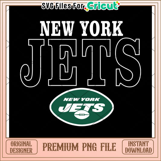 New York Jets Graphic Design, Premium PNG for Instant Download