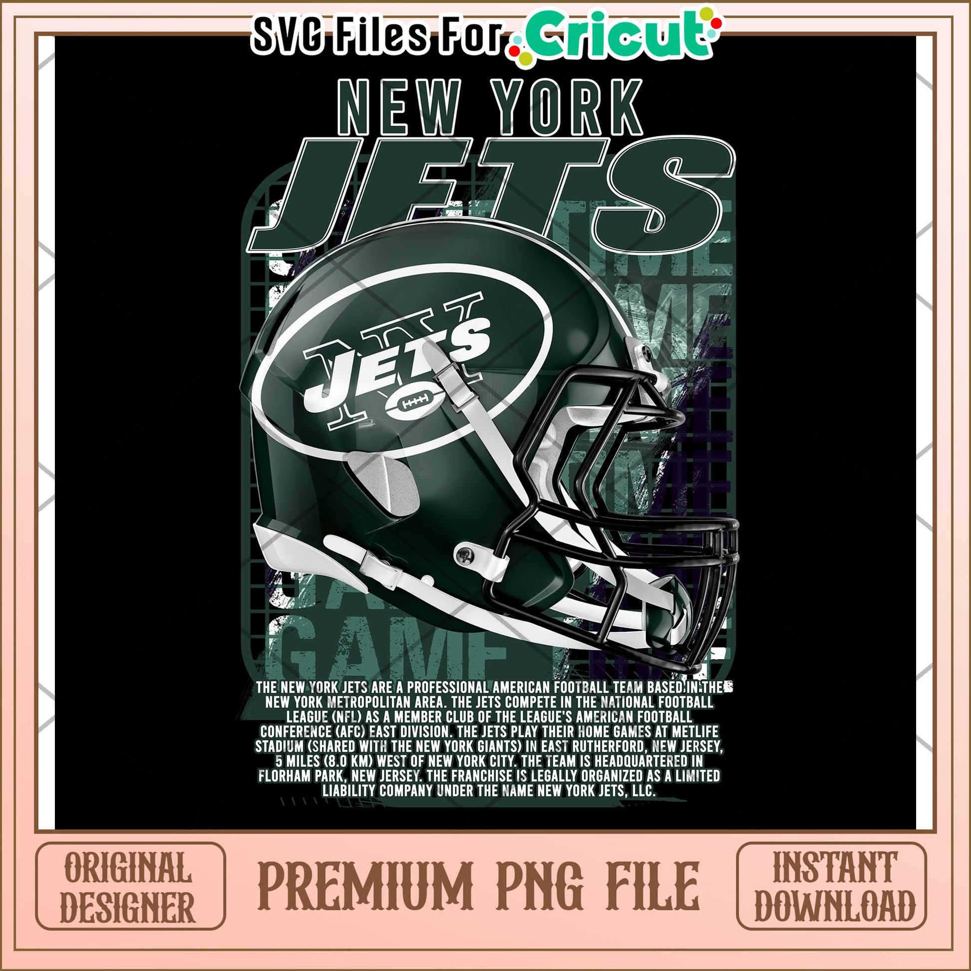 New York Jets Helmet Design, Premium PNG for Instant Download