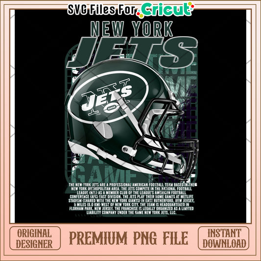 New York Jets Helmet Design, Premium PNG for Instant Download