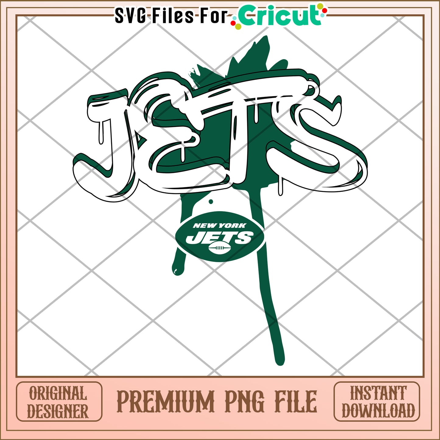 New York Jets PNG Design for Cricut, Premium Instant Download File
