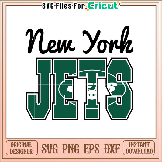 New York Jets SVG Design for Sports Fans Art