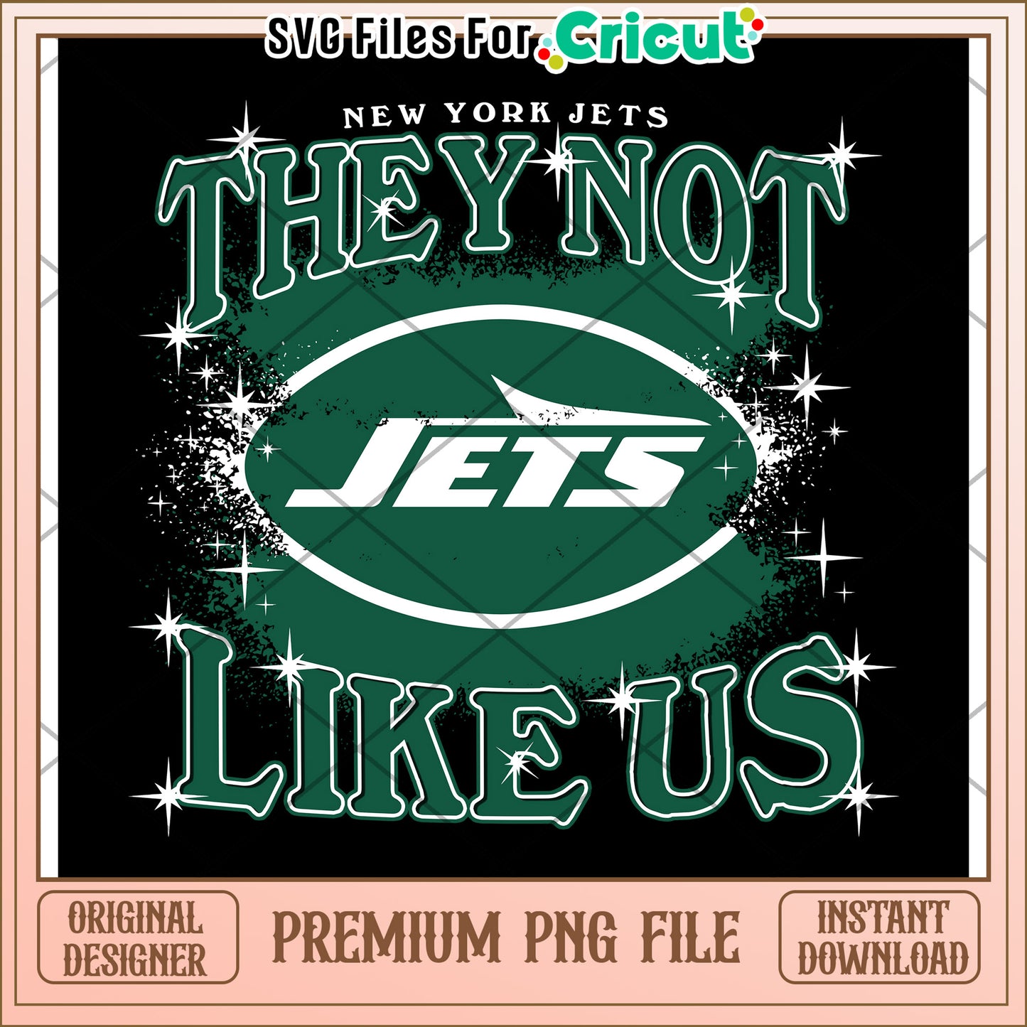 New York Jets graphic design, perfect for sports fans and crafters