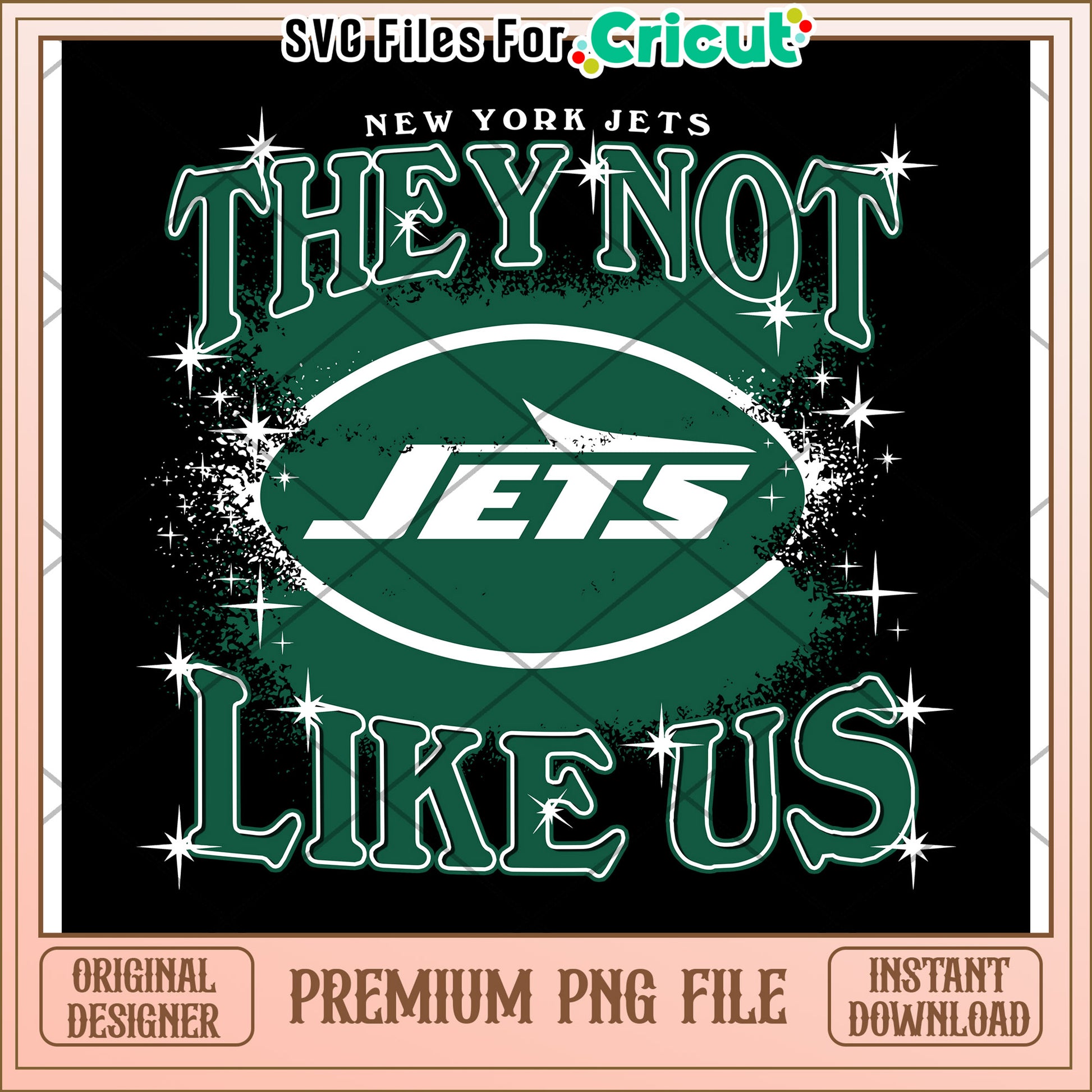 New York Jets graphic design, perfect for sports fans and crafters