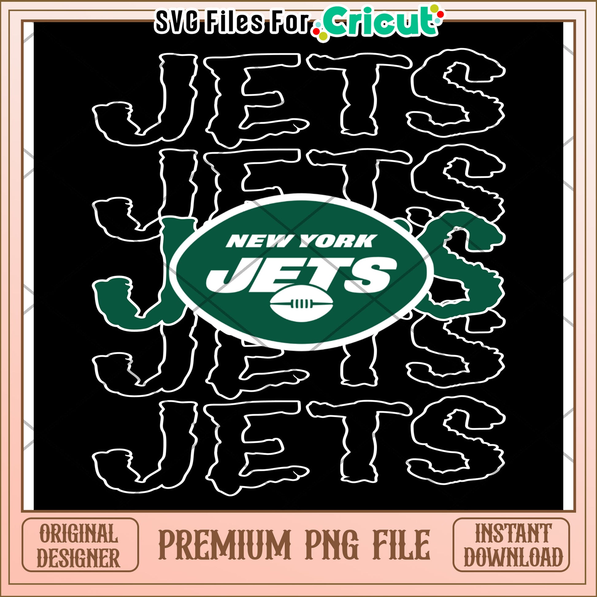 New York Jets logo design file, perfect for Cricut projects