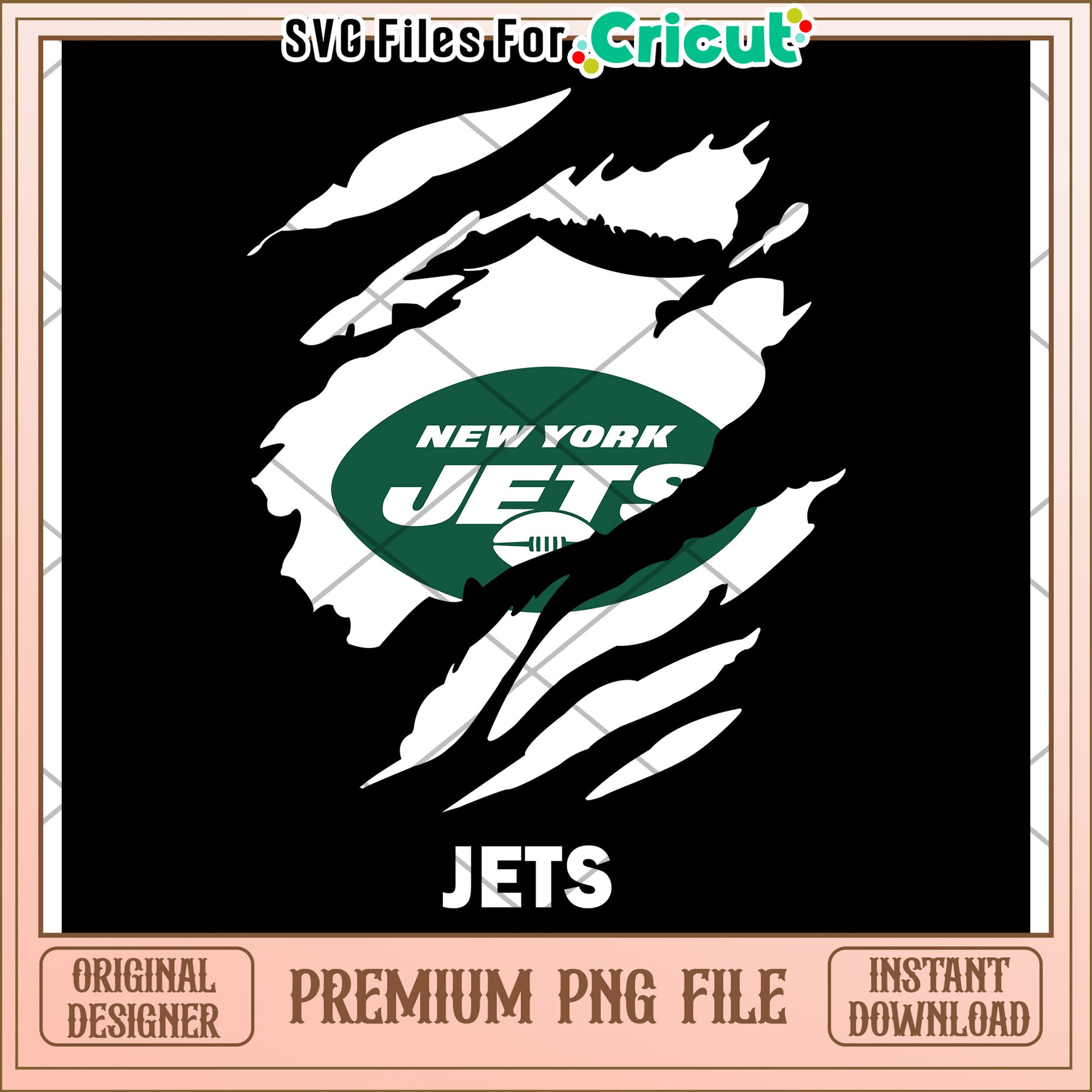 New York Jets logo design for crafting projects, perfect for fans