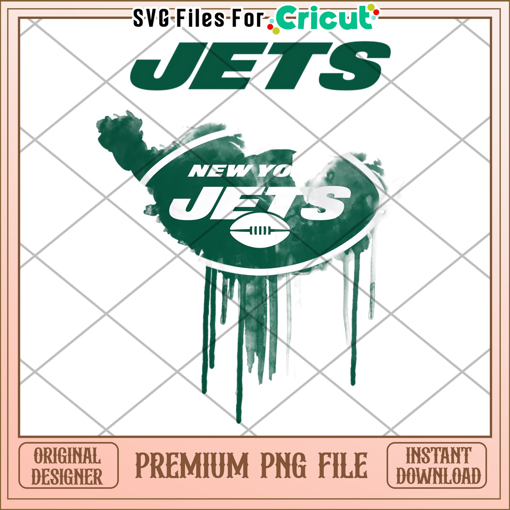 New York Jets logo design for sports fans, premium PNG file download