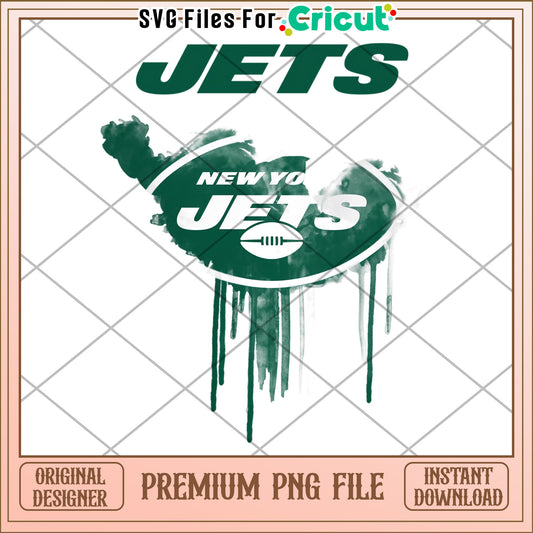 New York Jets logo design for sports fans, premium PNG file download
