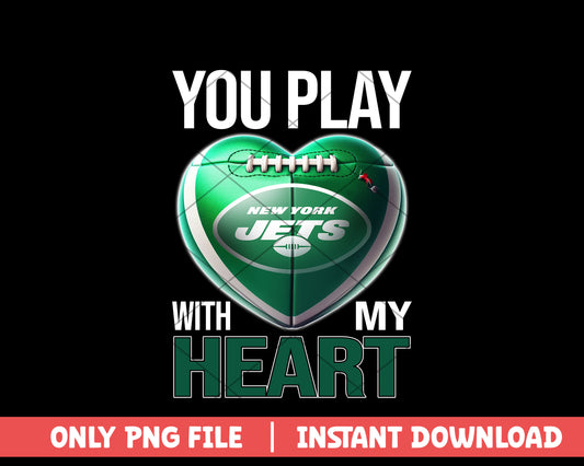 New York Jets you play with my heart png, New York Jets png