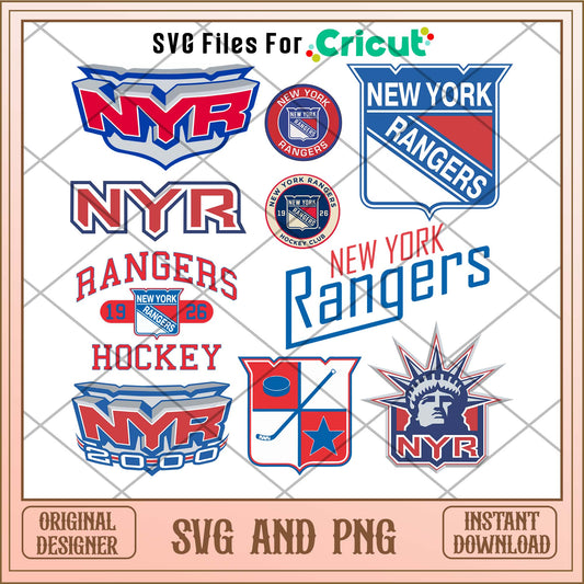 New York Rangers svg, New York Rangers svg bundle, NHL svg