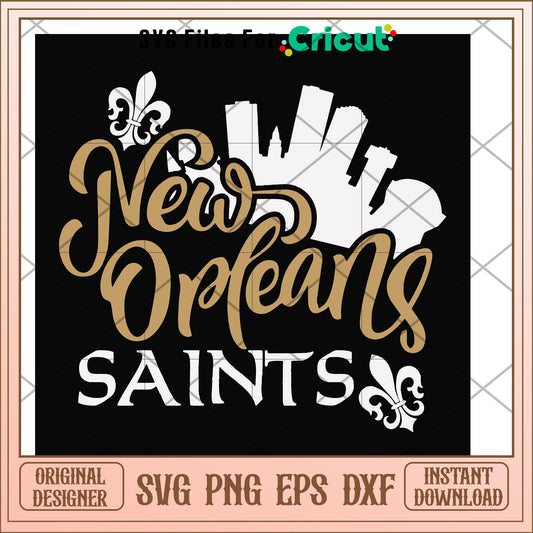 New Orleans Saints font design svg, Saints svg, new nfl svg