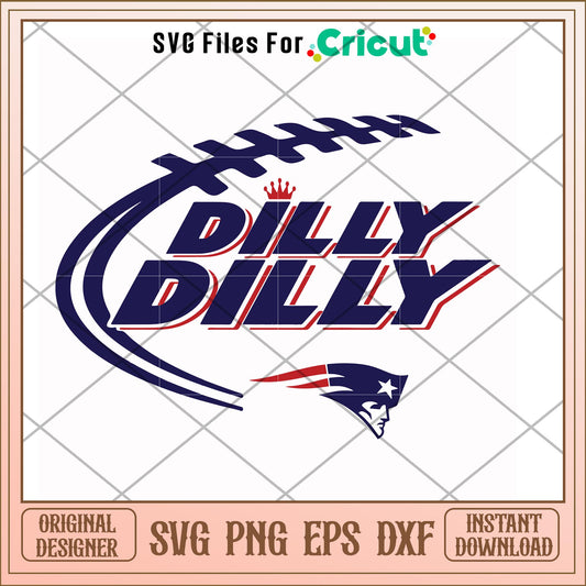 New england patriots dilly svg, patriots svg, new nfl svg