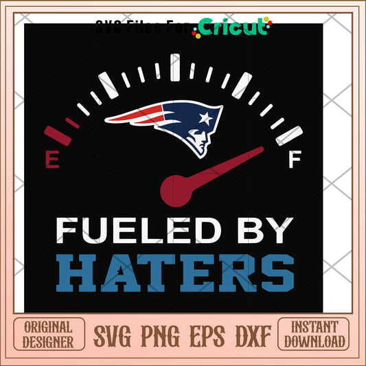 New england patriots fueled by haters svg, patriots svg, new nfl svg