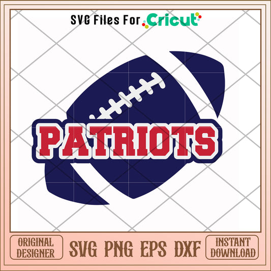 New england patriots rugby football svg, patriots svg, new nfl svg