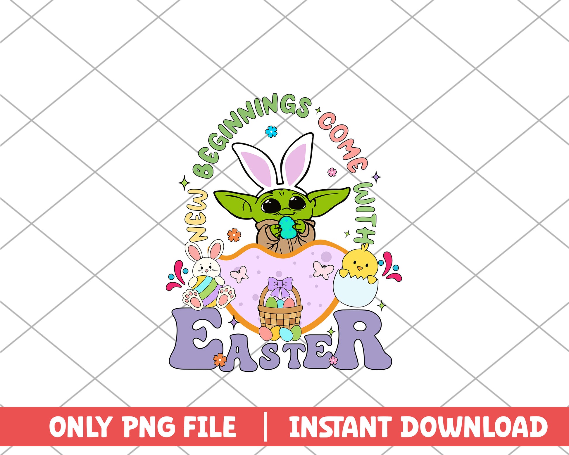 New beginnings come with easter png 