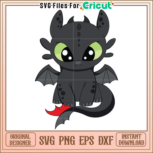 Night fury baby svg, how to train your dragon movie svg, cute dragons svg
