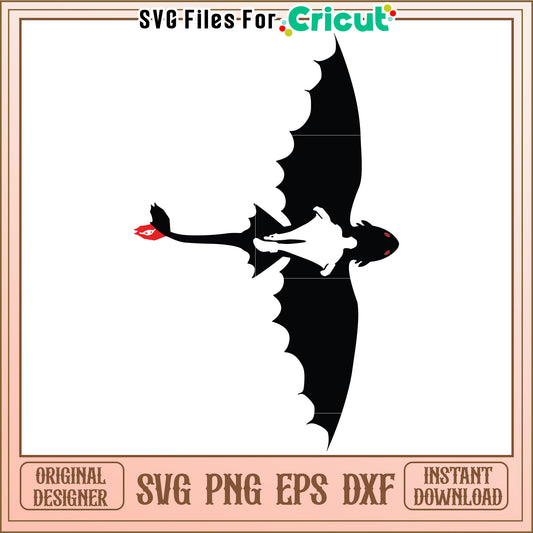 Night fury svg, how to train your dragon svg, cute dragon svg