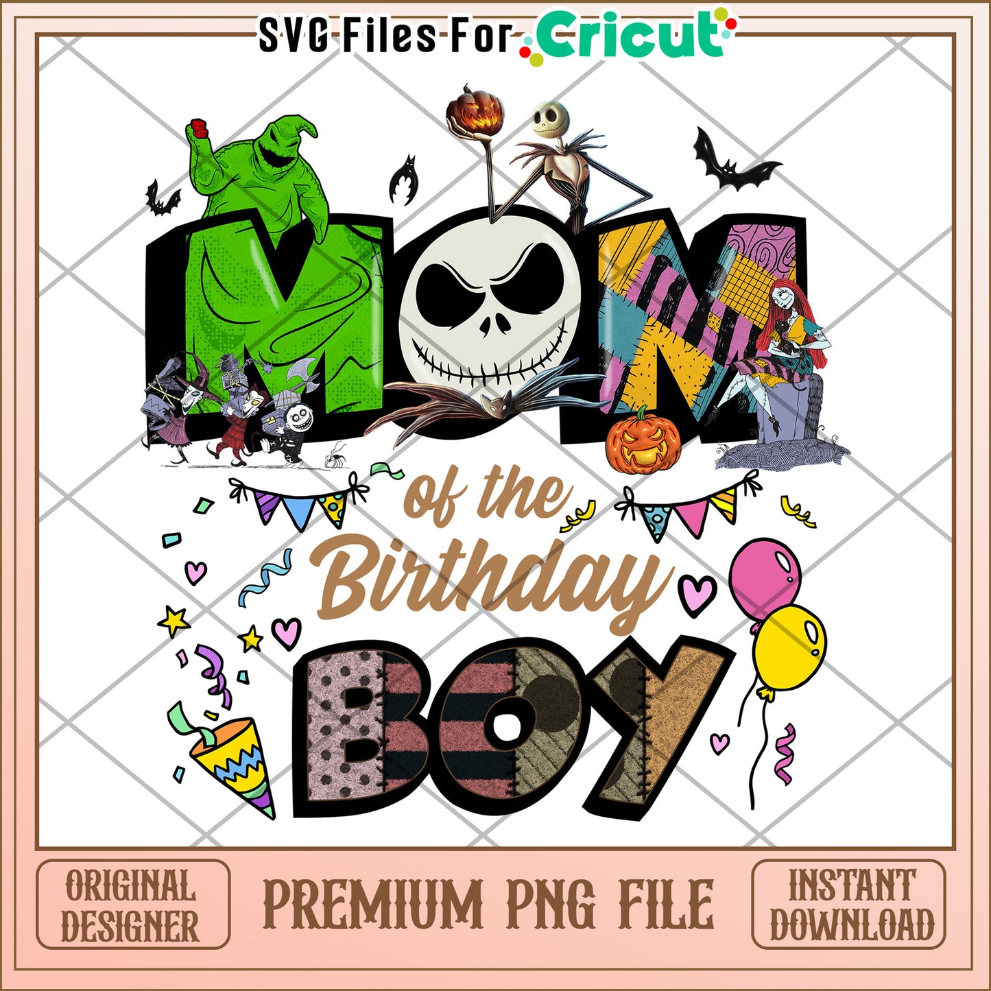 Nightmare Before Christmas Mom Birthday PNG