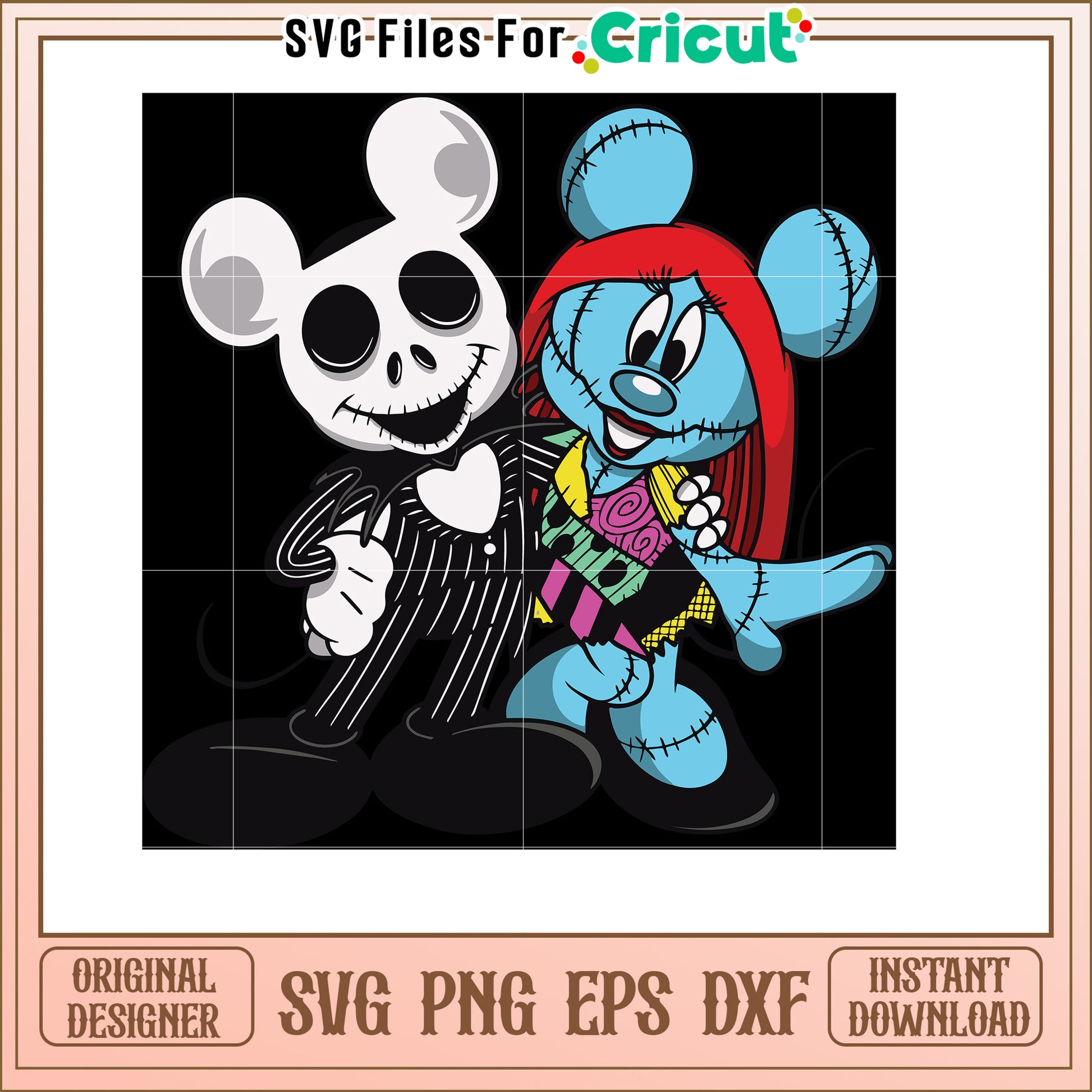 Nightmare Before Christmas Mouse SVG