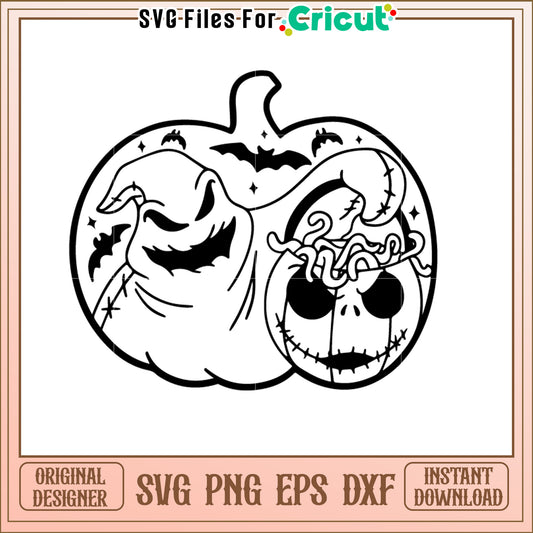 Nightmare Before Christmas Pumpkin SVG