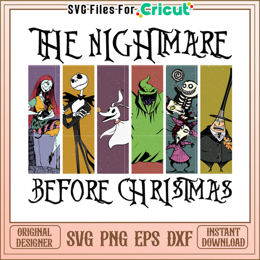 Nightmare Before Christmas SVG Design
