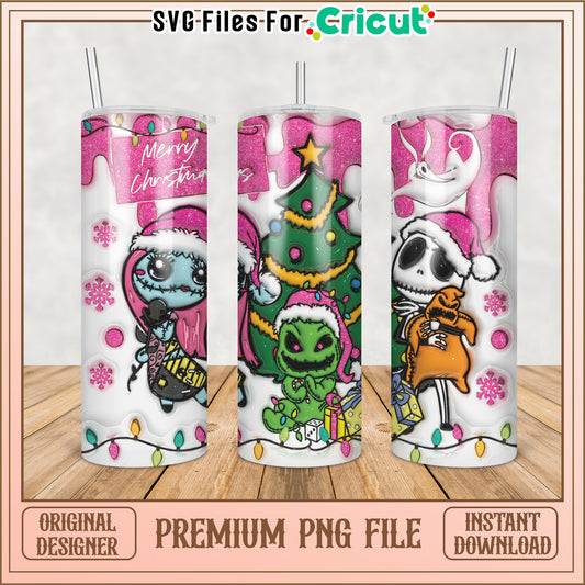 Nightmare Before Christmas Tumbler PNG