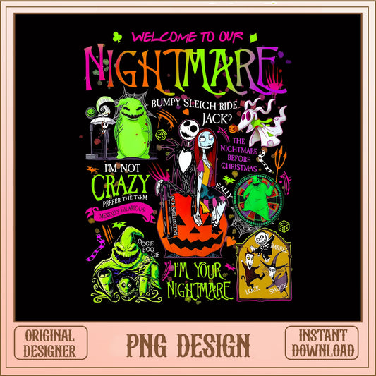 Nightmare Before Christmas Bundle PNG, Oogie Boogie PNG, Halloween PNG
