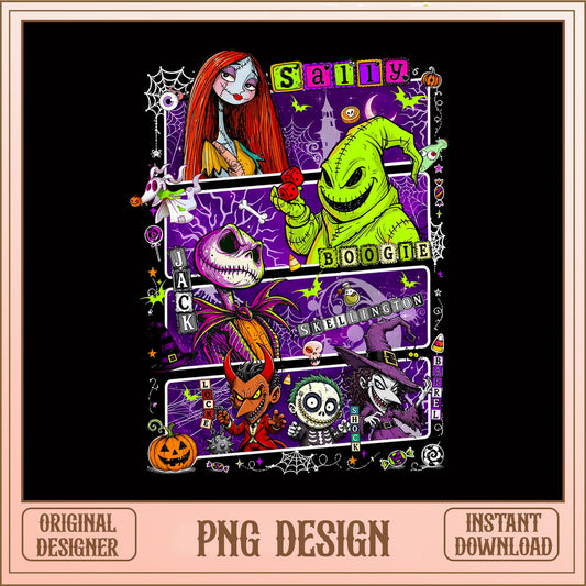 Nightmare Before Christmas Characters PNG, Jack Skellington PNG, Halloween PNG