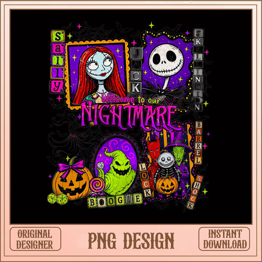 Nightmare Before Christmas PNG, Jack And Sally Halloween PNG, Oogie Boogie PNG