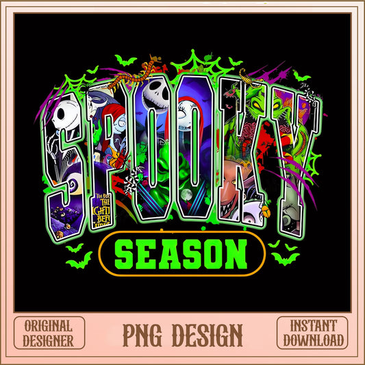 Nightmare Before Christmas Spooky Season, Halloween PNG, Disney PNG
