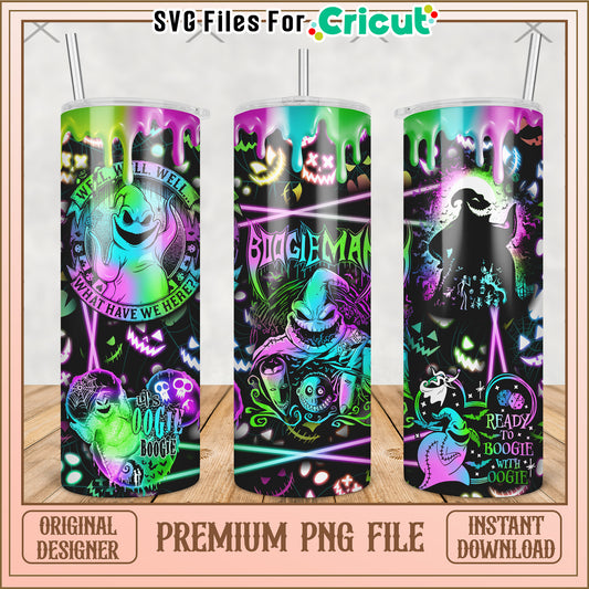 Nightmare before christmas tumbler design png, horror movie png, halloween tumbler png