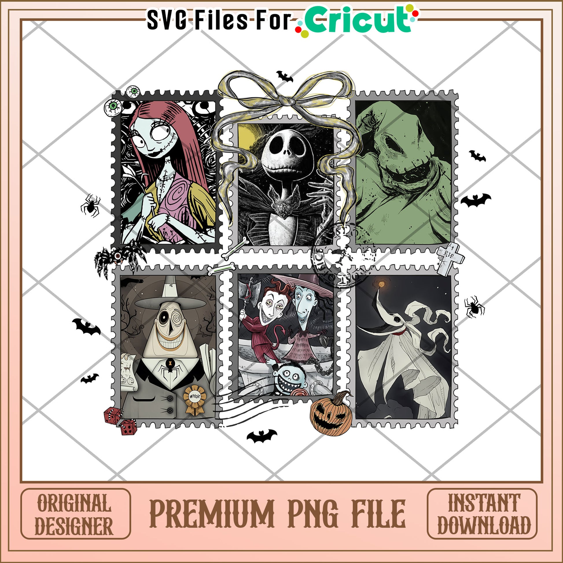 Nightmare befroe christmas characters png, halloween costumes​ png, halloween candy png
