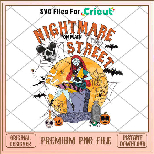 Nightmare on main Street png, Nightmare Before Christmas png,  Digital Download
