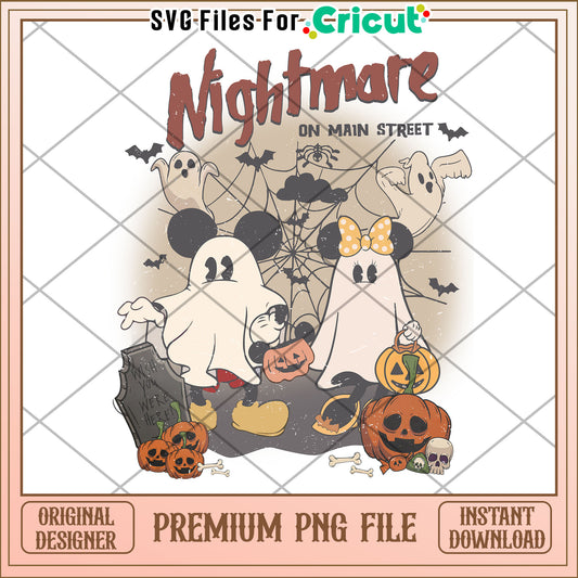 Nightmare on mainstreet png, halloween horror nights png, autumn png