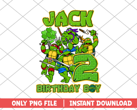 Ninja Turtles jack  of the birthday boy png 