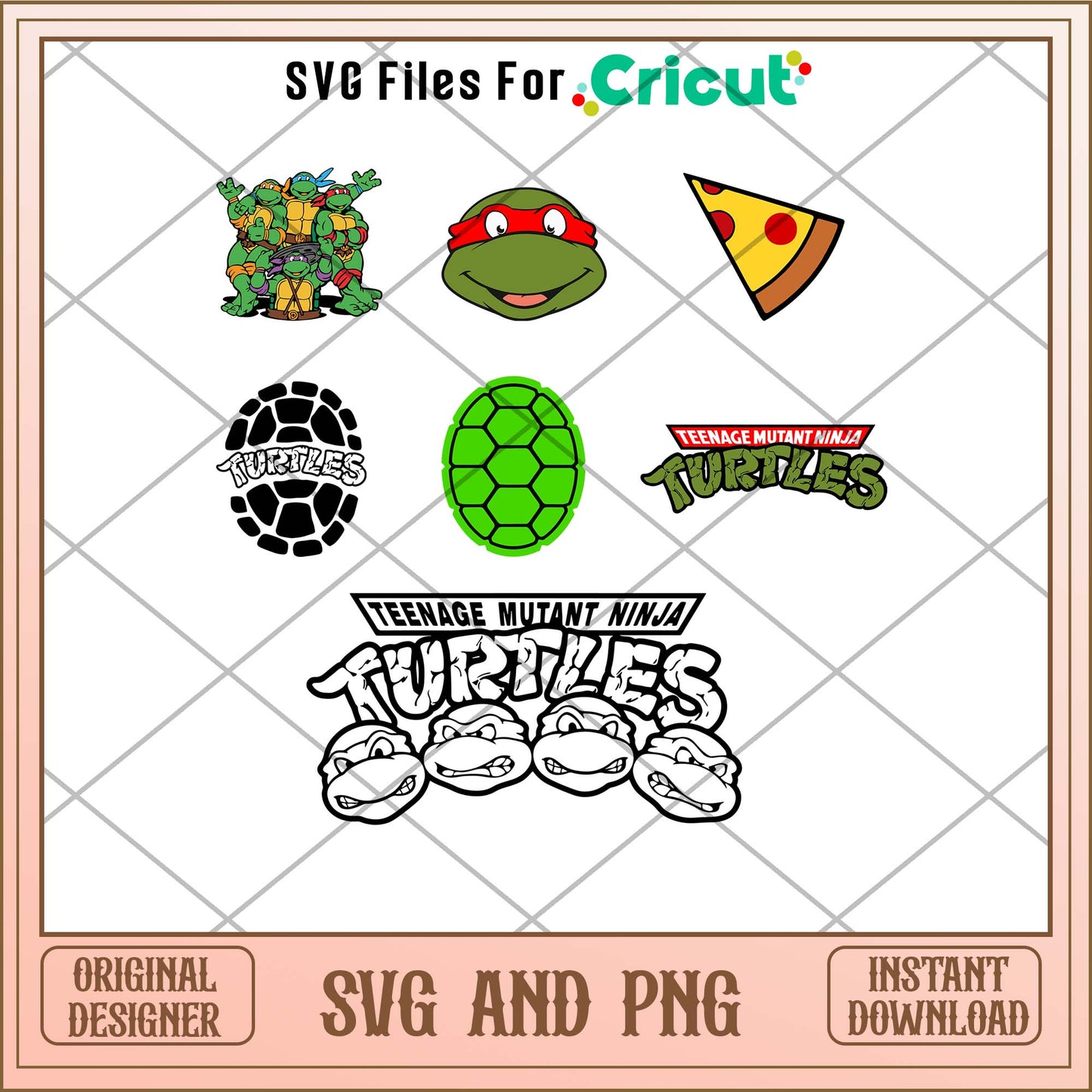 Ninja Turtles logo svg bundle 