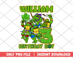 Ninja Turtles william of the birthday boy png 